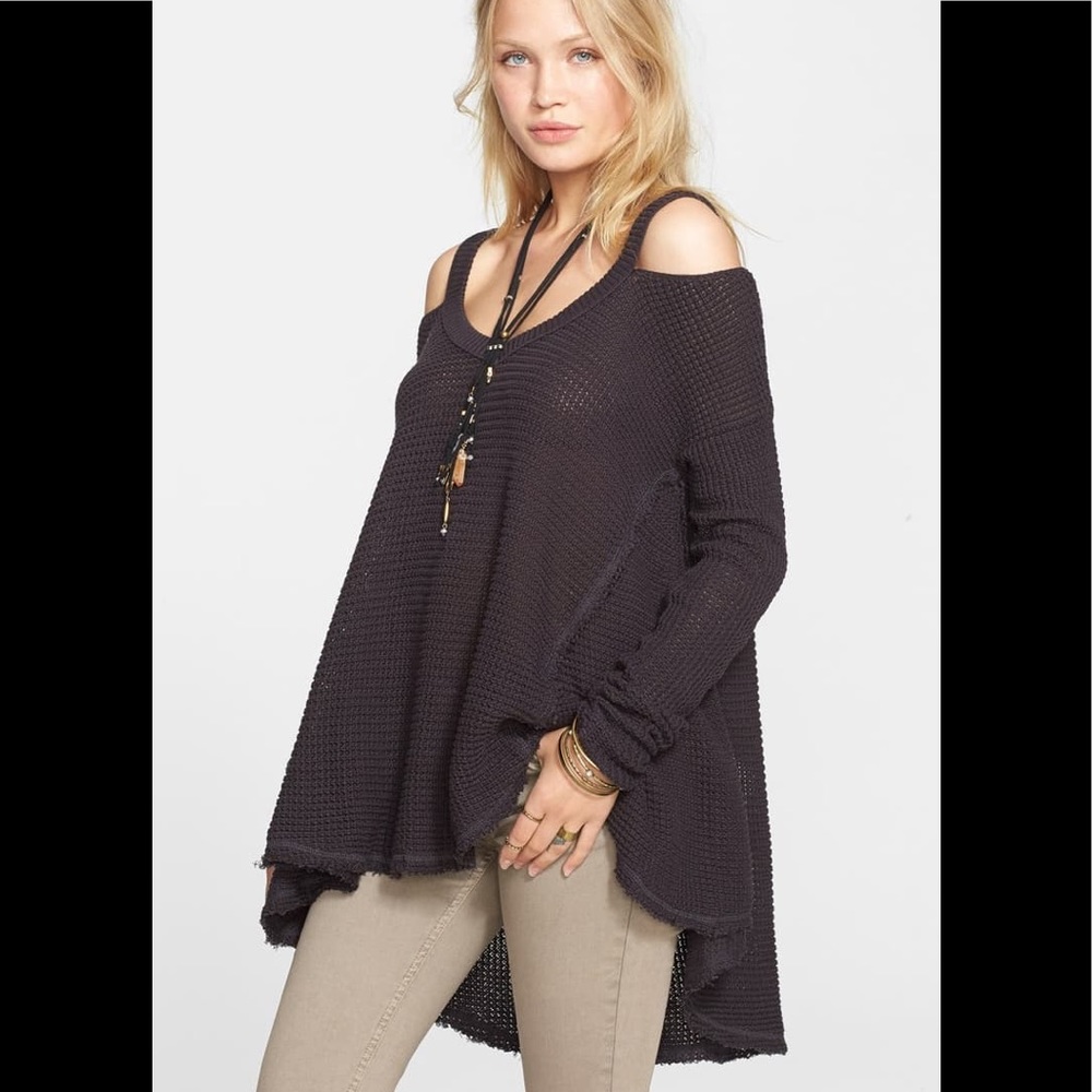 Free People cold shoulder sweater